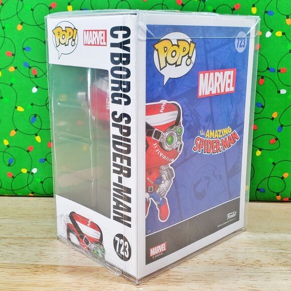 Funko PoP Marvel Cyborg Spider-Man #723 Target Only Exclusive + Protector NIB - Picture 5 of 10